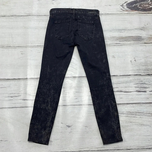 Current/Elliot Jeans Harlem Coated True Eighties Skinny Denim Black 26 or 0 - Picture 7 of 12